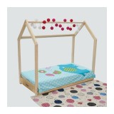 Pat casuta U-Grow, natur, 140x70