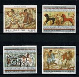 San Marino 1975 - Arta etrusca, picturi, serie neuzata