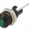 Lampă LED convexă verde &Oslash;8mm pentru PCB MENTOR