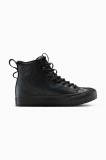 Converse teniși de piele Chuck Taylor All Star Hiker Boot Water Repellent culoarea negru, A13234C