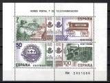 Spania 1981 - Muzeul Poștei și Telecomunicațiilor, Colita, MNH, Nestampilat