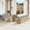 vidaXL Set de canapele pentru grădină cu pernă 10 pcs Bej Rattan poli 3362487
