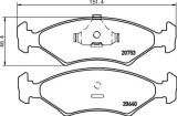 Placute frana fata Ford Fiesta 4 (Ja, Jb), 08.1995-09.2002, marca SRLine S70-0428