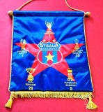 Fanion (brodat-de colectie-RAR!) fotbal - FC STEAUA BUCURESTI