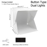 Panouri LED Fding 20, 30, 40 cm, portabile, cutie video pentru foto, studio de i