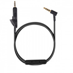 Cablu pentru casti Bose QuietComfort 15, Kwmobile, Negru, Plastic, 44712.01