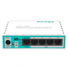 MIKROTIK HEX LITE 5-Port Ethernet Router RB750R2, plastic case, 650MHZ ,64MB,