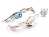Oglinzi Moto Chopper Flacara Crom Revo, Filet M8/M10, Fumurii, Set 2 Bucati, Accesorii Moto