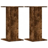 Cumpara ieftin Suporturi de plante 2 buc. stejar fumuriu 30x30x60 cm lemn