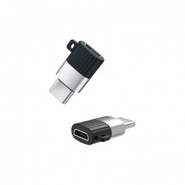 ADAPTOR XO NB149-A MICRO USB LA USB TYPE C, NEGRU foto