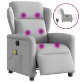 Gossi scaun reclinabil electric pentru masaj cloud grey fabric