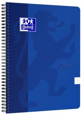 Caiet Cu Spirala A4, Oxford School Touch , 70 File-90g/mp, 4 Perf, Coperta Carton Albastru -dictando foto