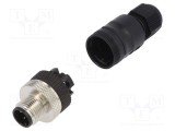 Conector M12 mufă PIN 4 tată A-DeviceNet / CANopen IP67 LUTRONIC