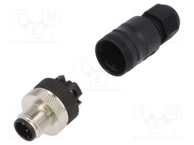 Conector M12 mufă PIN 4 tată A-DeviceNet / CANopen IP67 LUTRONIC foto