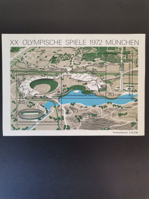 Coliță timbre &amp;quot; Olimpiada Munchen 1972&amp;quot; foto