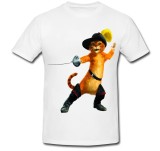 Tricou &quot; Drawing Puss in Boots &quot;