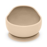 Petite&amp;Mars Take&amp;Match Silicone Bowl castron cu ventuză Desert Sand 6 m+ 360 ml