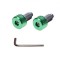 Set 2 capeti ghidon moto rotunzi, culoare verde, diametru 17,7 mm Cod Produs: MX_NEW AW56917BGN