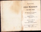 HST 138SP Lehrbuch der reinen Mathematik 1838 volumul II