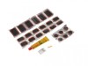 Kit Vulcanizare Moto 27 Piese: Petice, Lipici, Supapa Cauciuc - Reparatie Anvelope Motocicleta