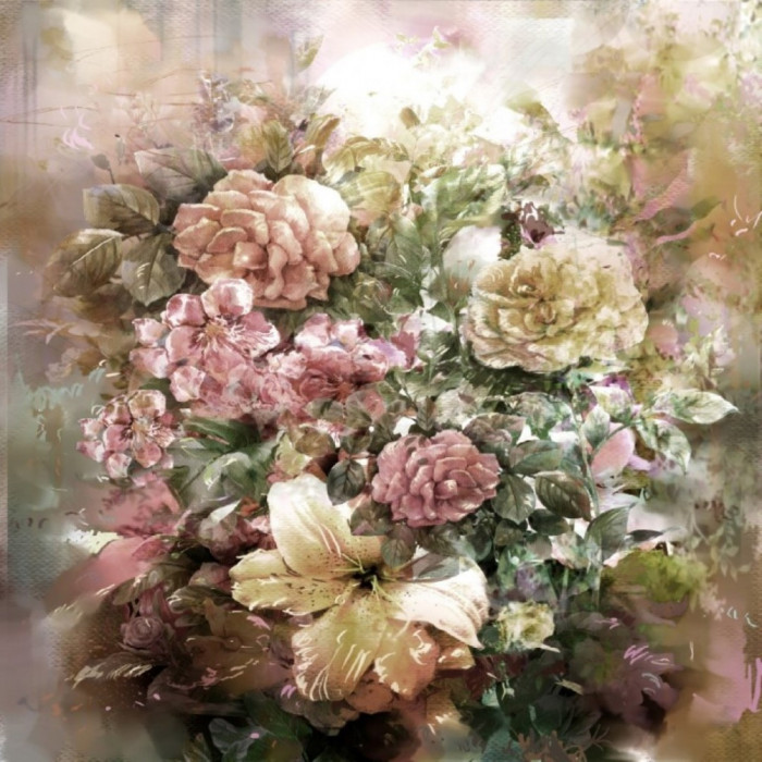 Tablou canvas Flori141, 75 x 75 cm