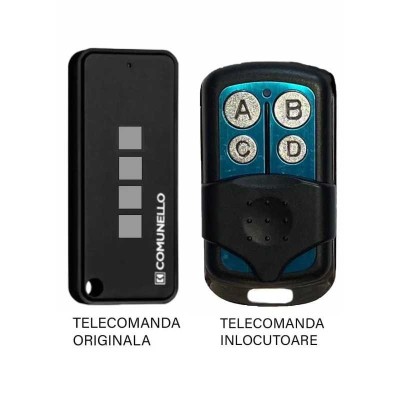 Telecomanda poarta garaj cu 4 butoane cod fix frecventa 433.92MHz Comunnelo Keep 4 compatibila cu originalul (809) foto