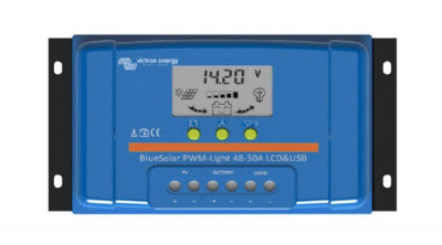Victron Energy BlueSolar PWM-LCD&amp;amp;USB 12/24V-30A 12V/24V 30A controler de &amp;icirc;ncărcare solară foto