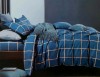Lenjerie de pat pentru o persoana cu husa de perna dreptunghiulara, Luxor, bumbac mercerizat, multicolor