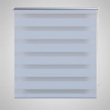 Jaluzea tip zebra, 140 x 175 cm, alb, vidaXL