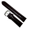 Curea ceas XL piele maro cu imprimeu 20mm 22mm 24mm WZ939, Time Veranda