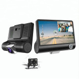 Cumpara ieftin Camera Auto Tripla Blackbox, Full-HD, 3 Camere, 4&#039;&#039; G Senzor, 170 grade, 32GB, Double, Wide