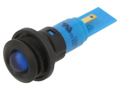 Lampă de control LED albastru 24V foto
