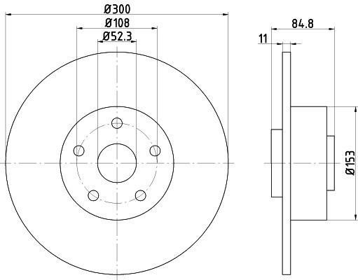 Disc frana RENAULT VEL SATIS (BJ0) (2002 - 2016) RINGER 0950004268