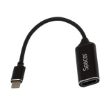 CABLU video SPACER, adaptor USB 3.1 Type-C (T) la HDMI (M),15cm 4K UHD