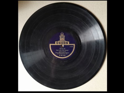 Marie Irma Tatucu disc patefon/gramofon/ebonita foto