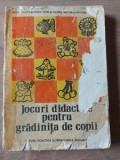 Jocuri didactice pentru gradinita de copii Maria Taiban,Maria Petre Coperta uzata