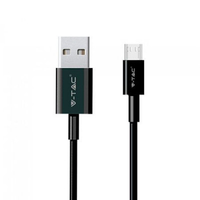 Cablu micro USB 1m silver editon - negru foto