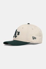 New Era șapcă de baseball din bumbac culoarea bej, 60691348
