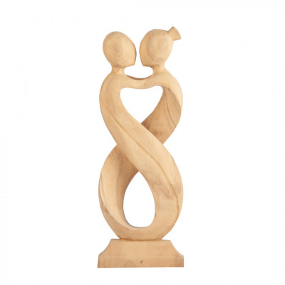 Statueta cadou cuplu Wooden Infinity Lovers, Tip I XL foto
