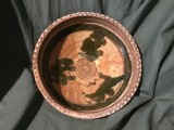 Arta si Traditie - Farfurie / Blid / Strachina / Castron de Horezu jud Valcea ceramica utilitara mijlocul sec XX !