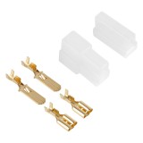 Cupla 2 Contacte Auto Tata Mama 6.3mm cu Protectie Papuc, Set Conectori Crimpati Izolati 0.5-2.5mm&sup2;