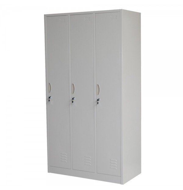 VESTIAR METALIC CU 3 USI 900x500x1800 mm (LxlxH), PLUS