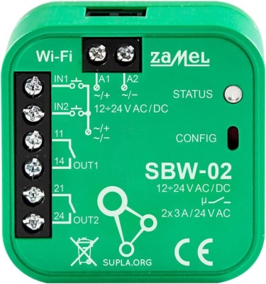 Controler Poartă SUPLA SBW-02 &amp;icirc;n Cutie Metalică 12-24V AC/DC foto