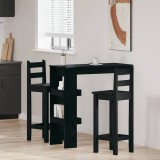 Masă de bar - Stejar Negru - 102x55x103.5 cm - Fabricată din Lemn Prelucrat