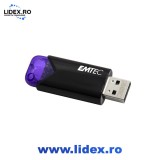 Memorie USB, Emtec, USb 3.2, 128 GB, Negru/Mov