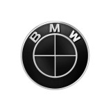 Emblema decorativa volan,45mm, pentru BMW, negru
