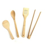 Set 5 ustensile de bucatarie din bambus