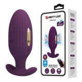 Plug anal unisex cu 3 setari de electro-stimulare, 12 moduri de vibratie Pretty