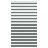 vidaXL Jaluzea tip zebra gri &icirc;nchis lățime țesătură 120,9 cm poliester