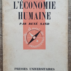 L'economie humaine - Rene Sand// 1941